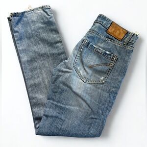 Dondup “John” Distressed Straight Leg Jeans – Made in Italy – Size 28